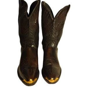 Laredo Men’s Brown Leather Western Cowboy Boots